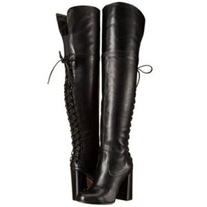 Vince Camuto Tolla Over the knee Lace up Boots